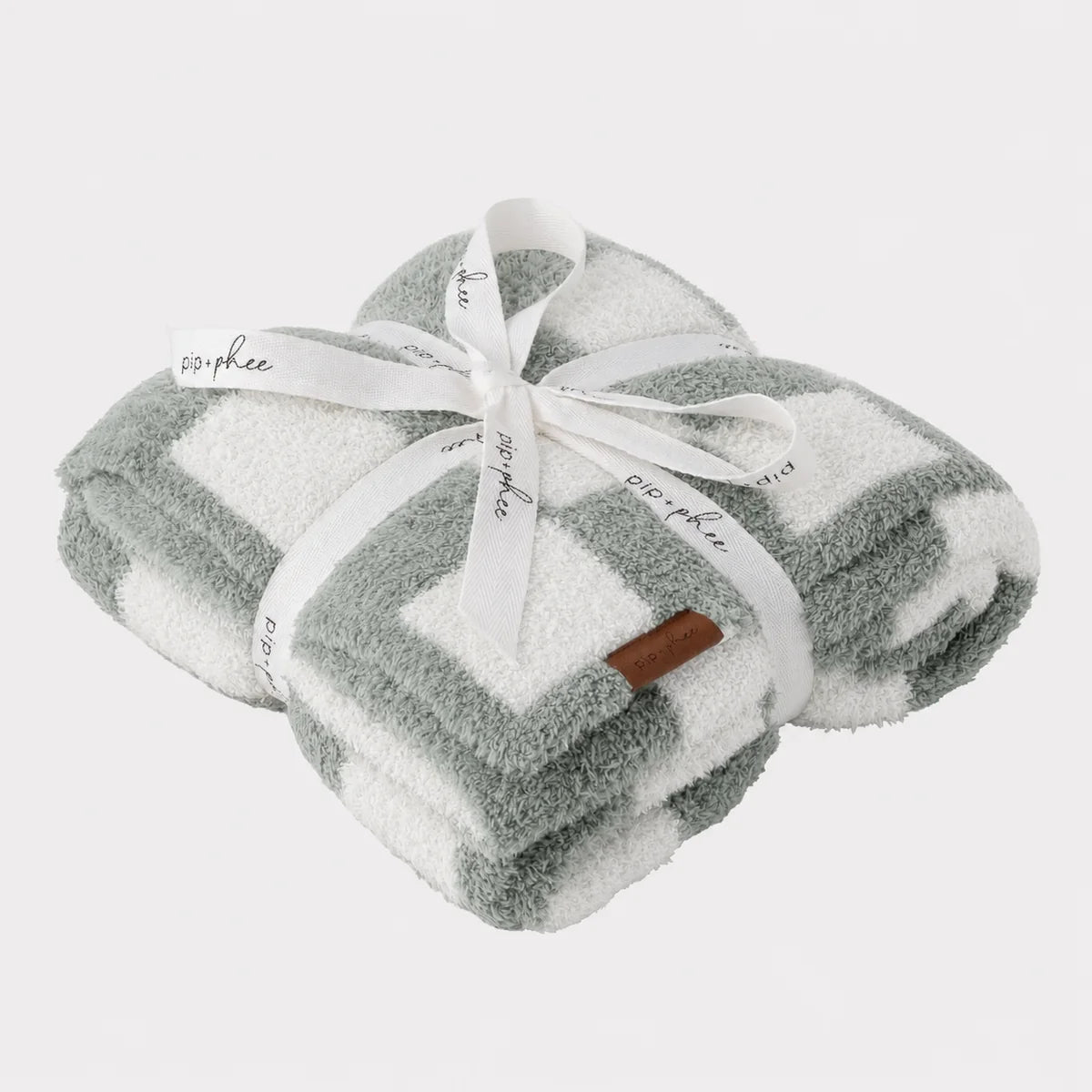 Plush Family Blankets | Meadow Check