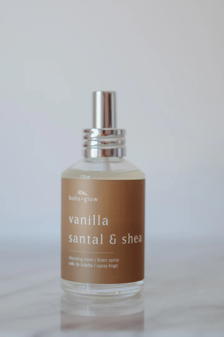 vanilla santal & shea // linen + room spray