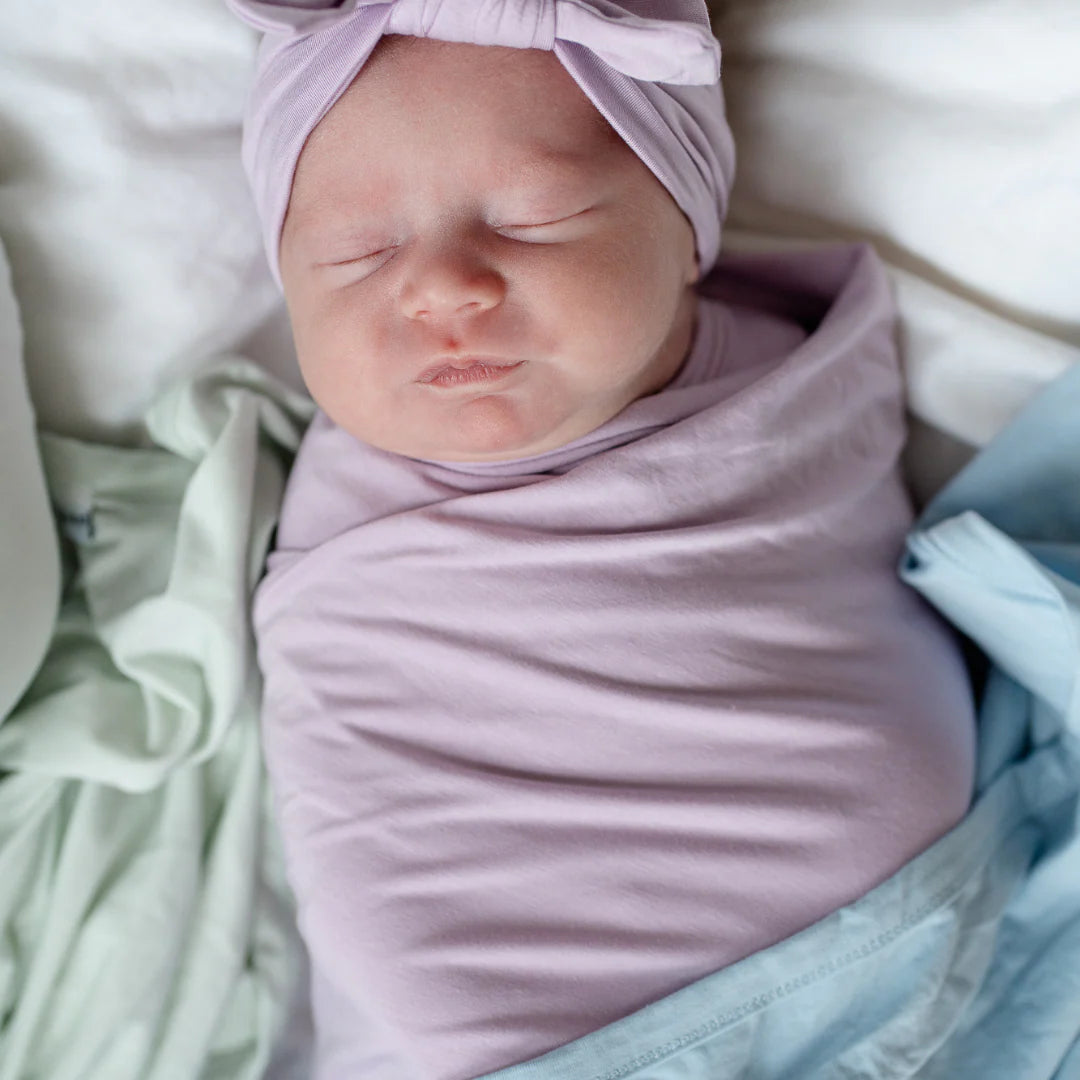 Iced Lavender Bamboo Stretch Swaddles
