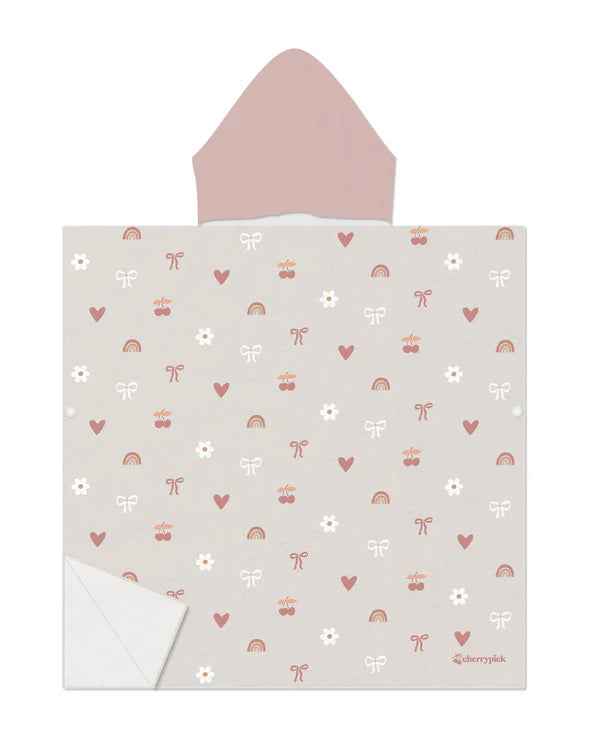 Kids Hooded Beach Poncho - Quick Dry Pool & Swim Towel