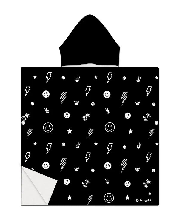 Kids Hooded Beach Poncho - Quick Dry Pool & Swim Towel