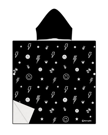 Kids Hooded Beach Poncho - Quick Dry Pool & Swim Towel