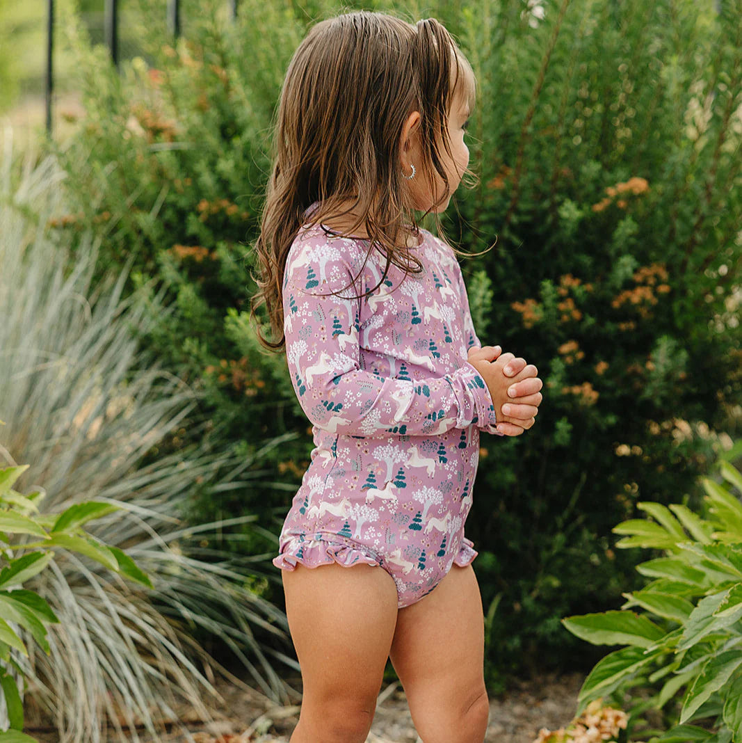 The "Kinsley" Ruffle Rashguard Suit