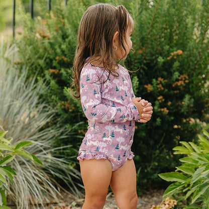The "Kinsley" Ruffle Rashguard Suit