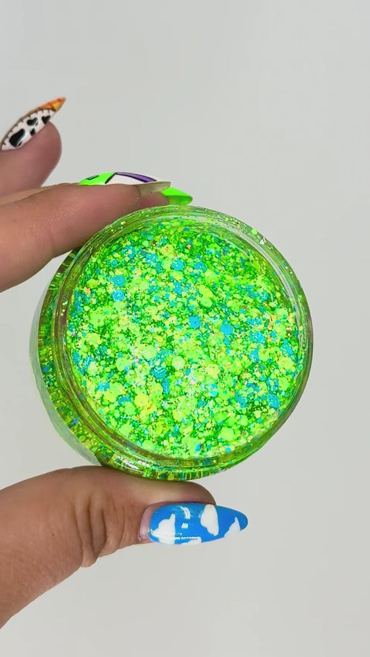 Electric Feels Glittery Hair Gel