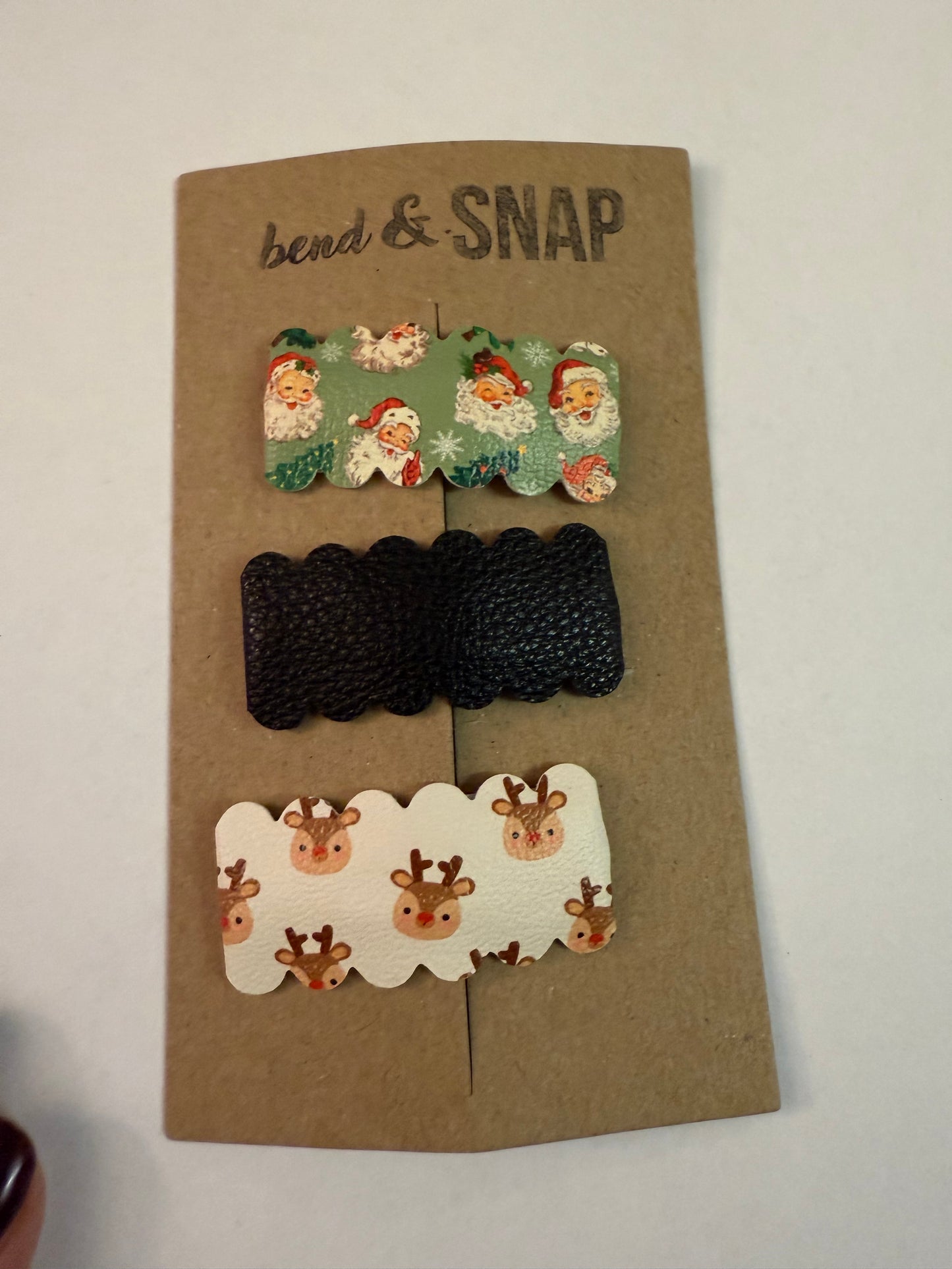 3 Pack Holiday Snap Clips