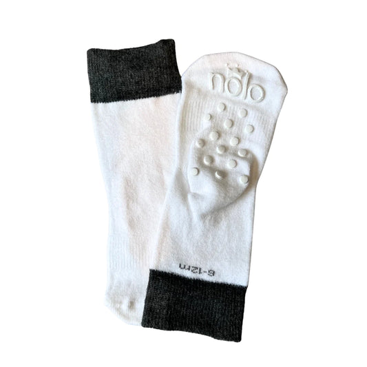 White Gripper Socks