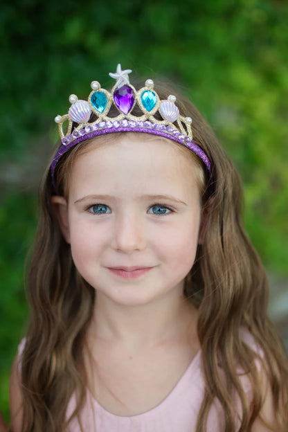 Mermaid Glimmer Skirt Set with Headband (5-6)