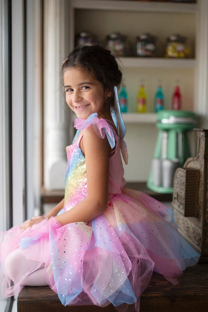 Rainbow Fairy Dress & Wings (3-4 Years)