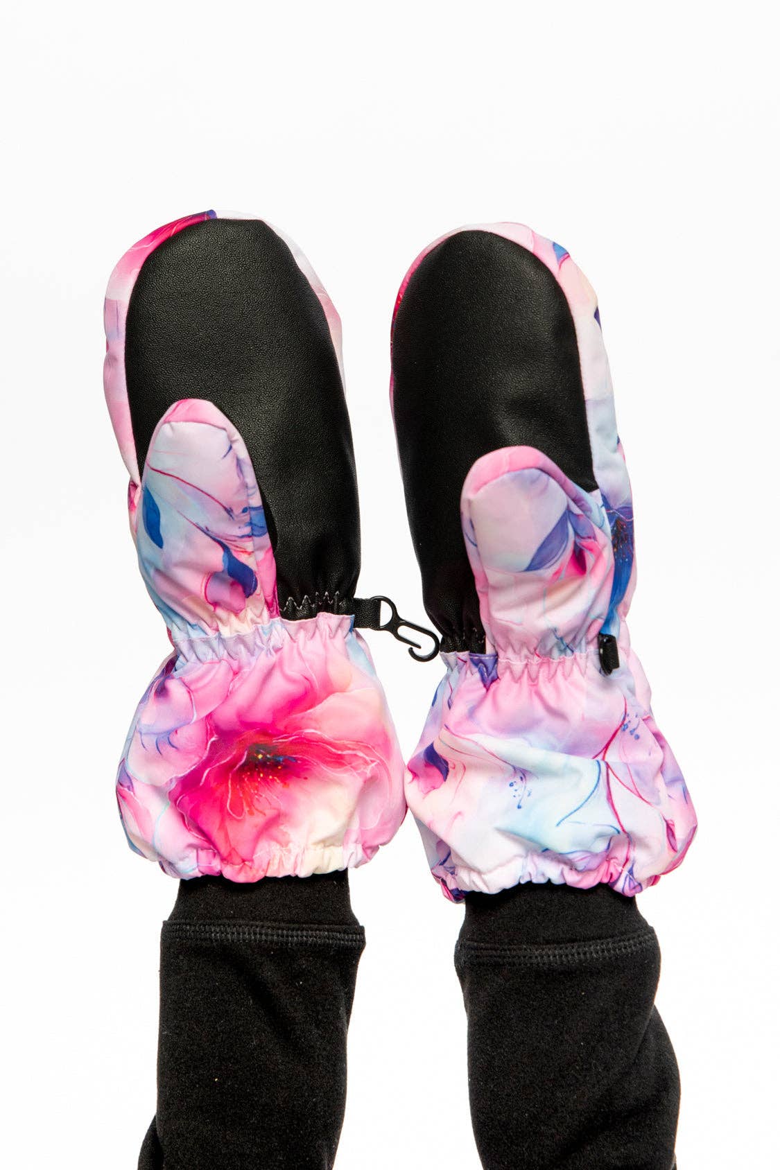 Play Winter Mittens Mauve Flower Print: 4/5