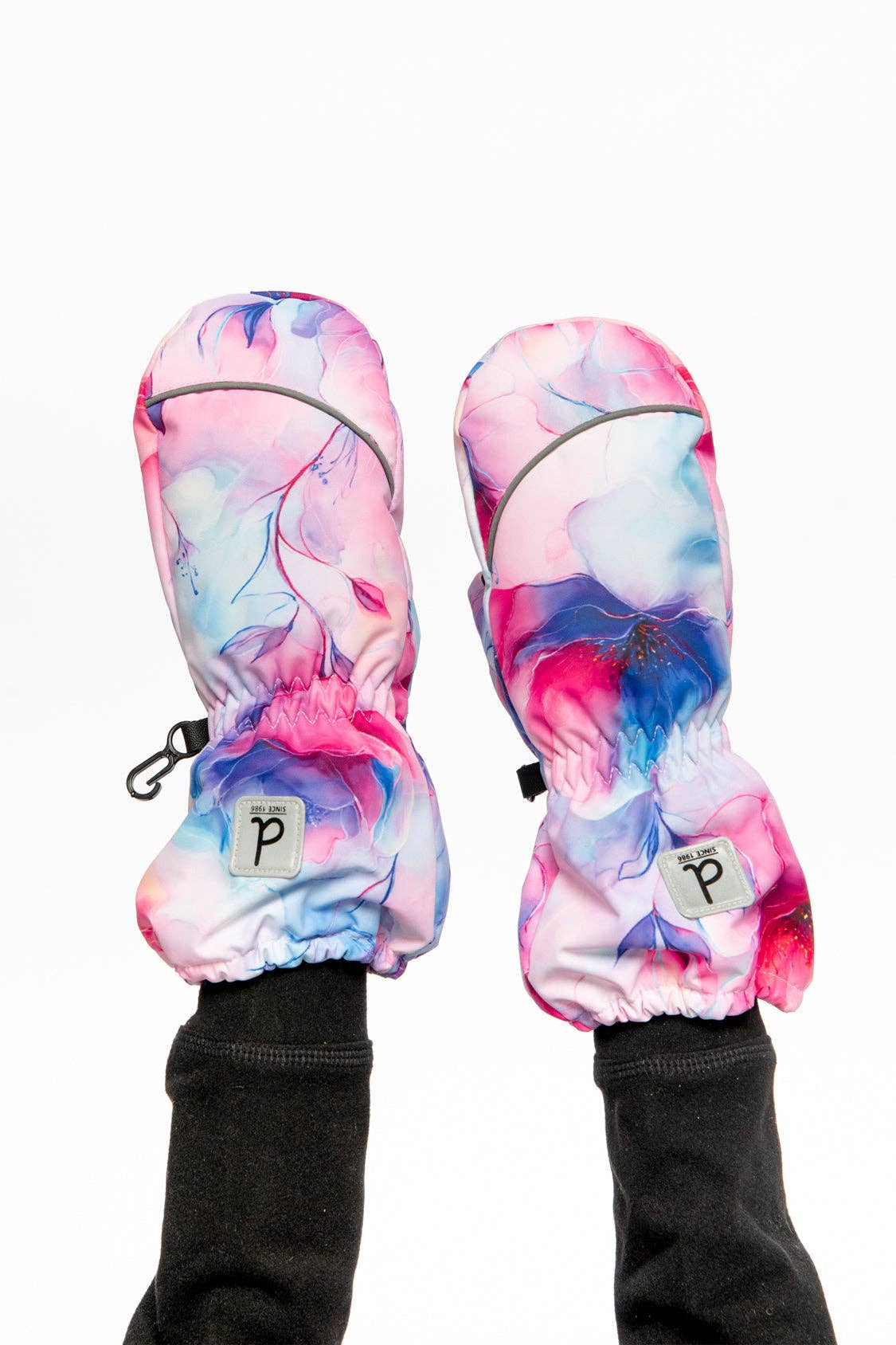 Play Winter Mittens Mauve Flower Print: 4/5