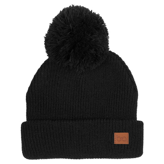 PomPom Toque - Black