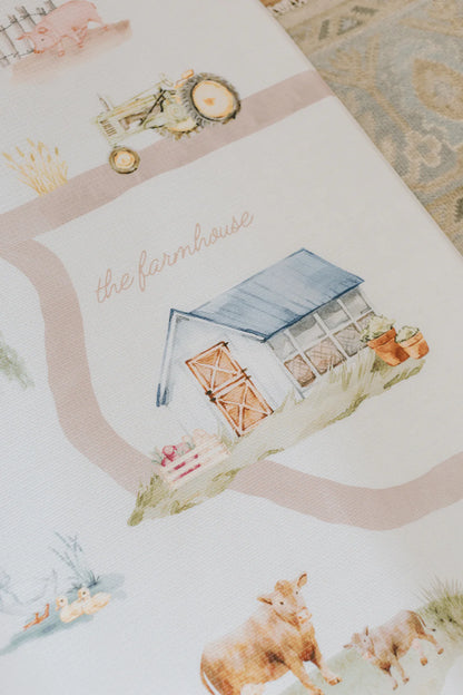 Padded Play Mat - On The Farm & Plaid