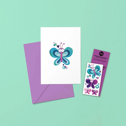 Butterfly Card with Tattoos