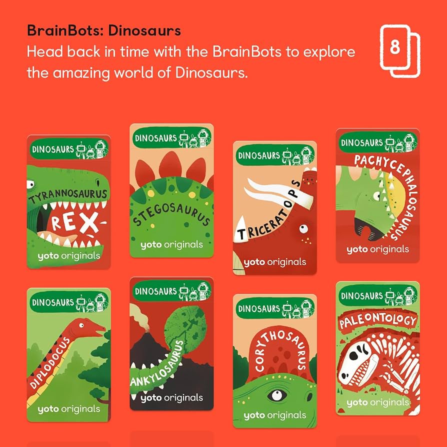 BrainBots: Dinosaurs (8 Cards)