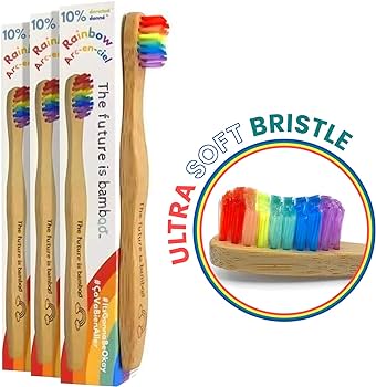 Rainbow Bamboo Toothbrush