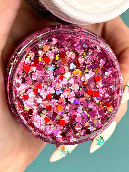 Cupid’s Crush Glittery Hair Gel