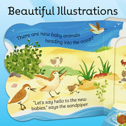 Babies in the Ocean - Flap Book-
