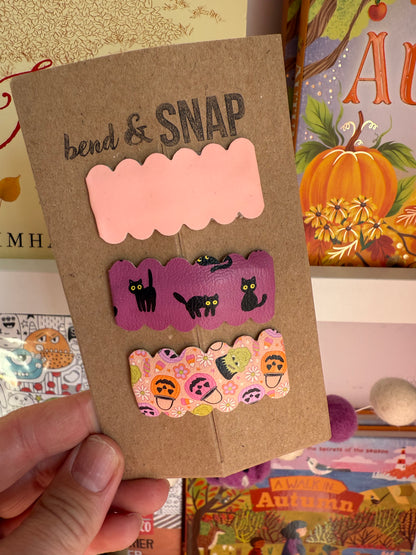 Halloween 3 Pack Snap Clip