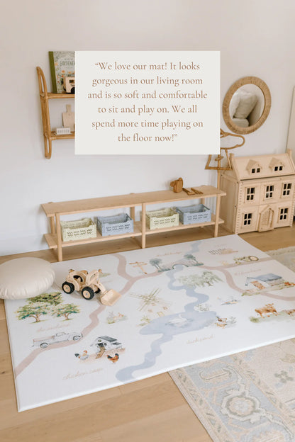 Padded Play Mat - On The Farm & Plaid