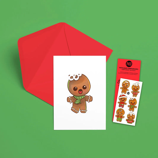 Gingerbread Card with Tattoo