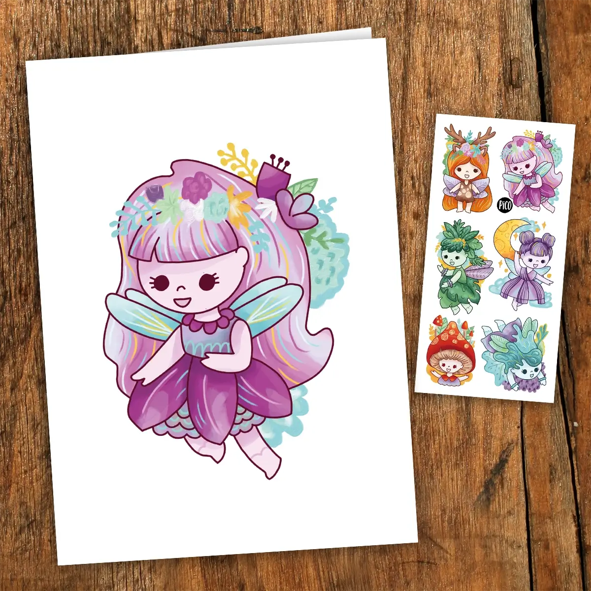 Fairy Card with Tattoos