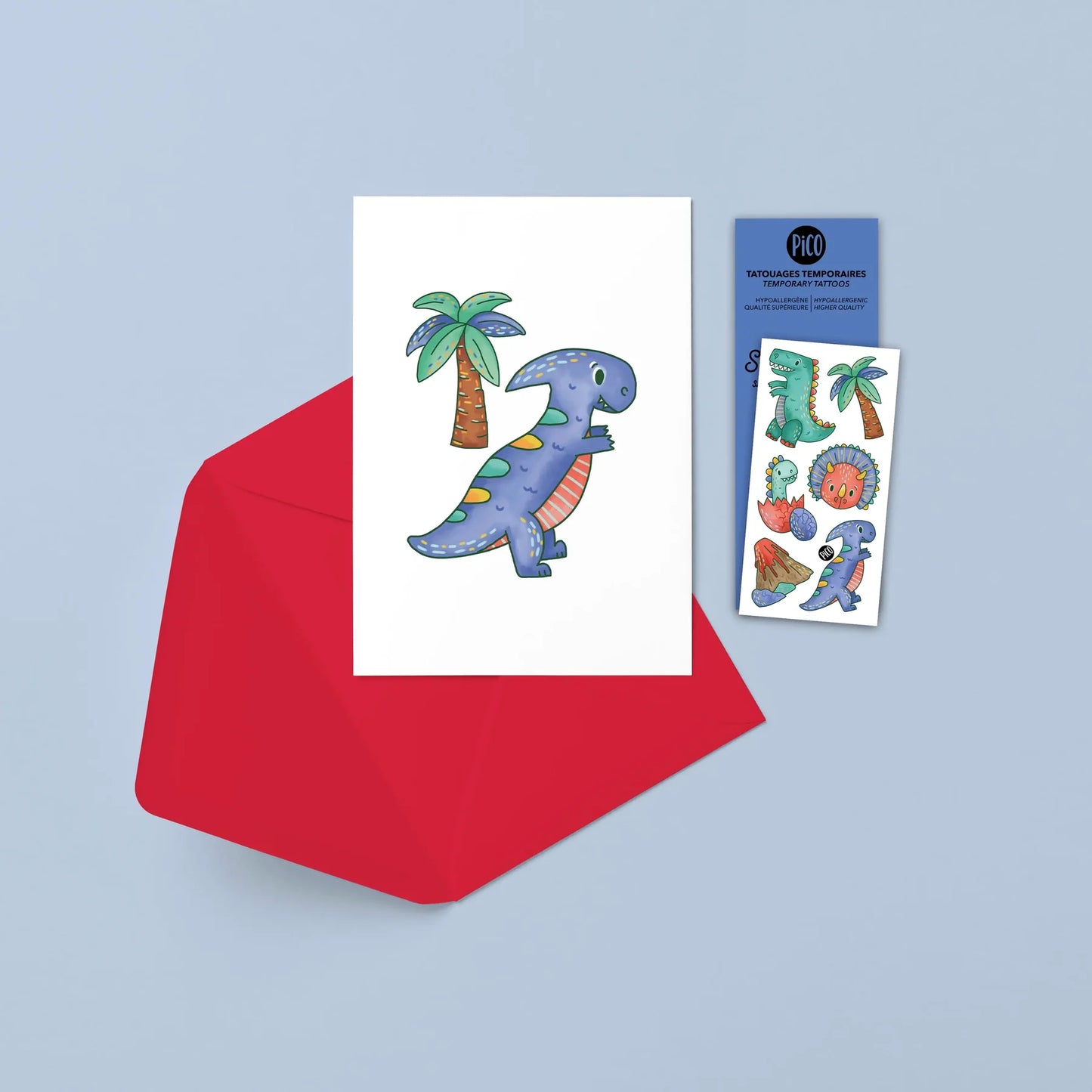 Tyrannosaurus Rex Card with Tattoo