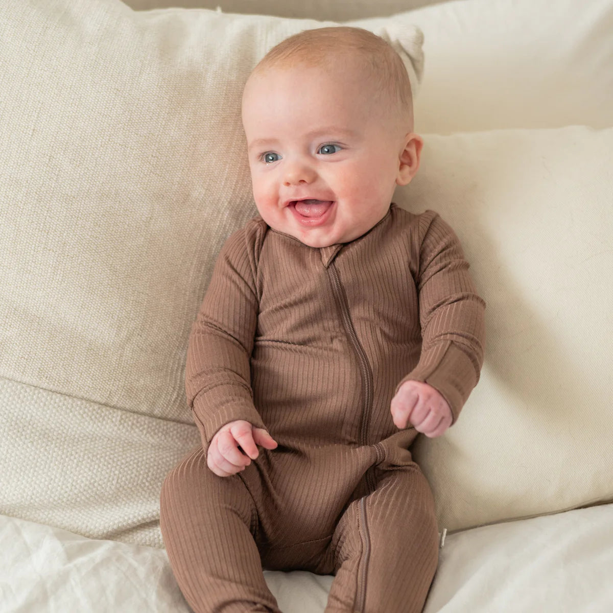 Mocha Brown Ribbed Sleeper