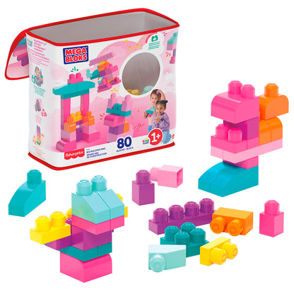 Mega Bloks - Big Building Bag 80 pieces - Pink