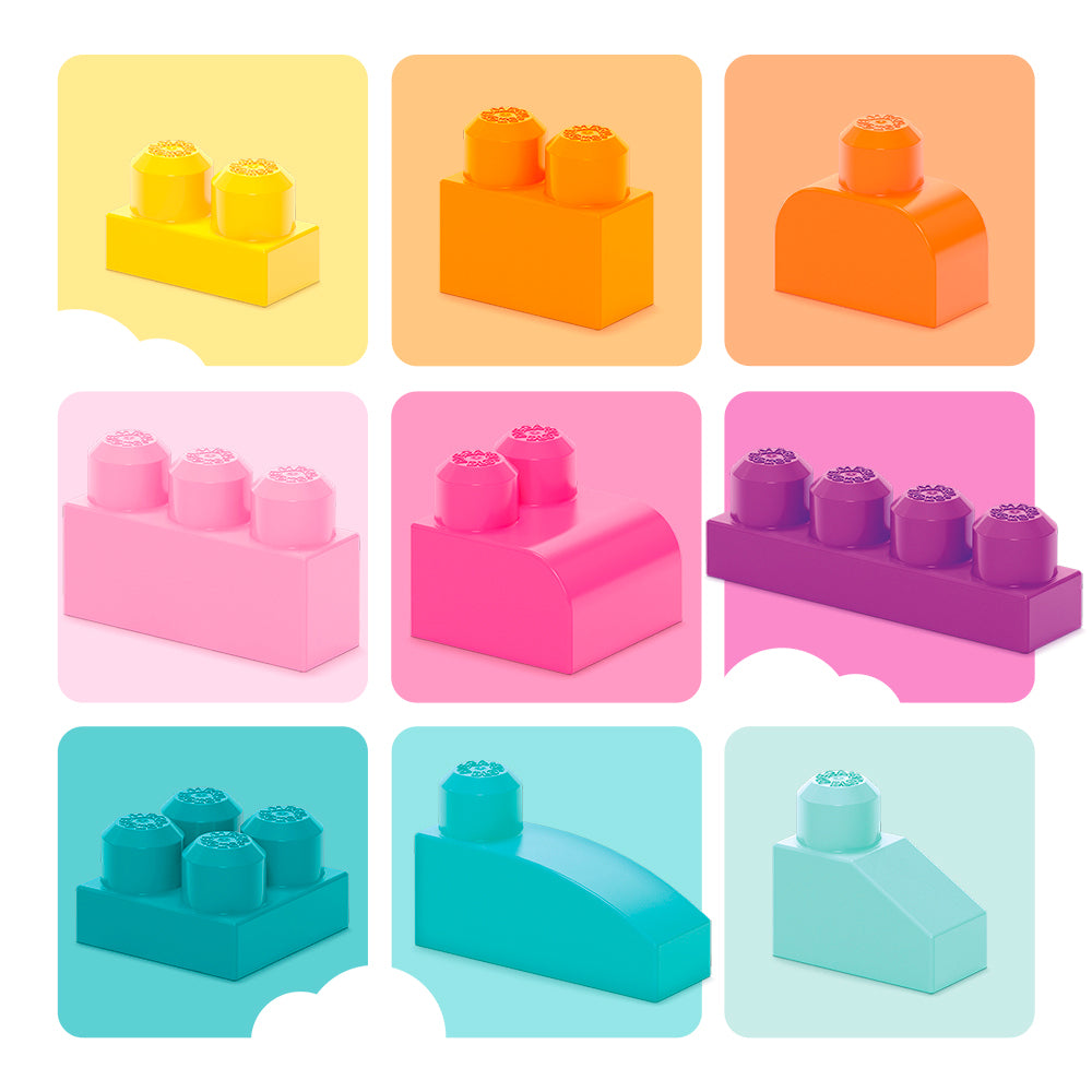 Mega Bloks - Big Building Bag 80 pieces - Pink