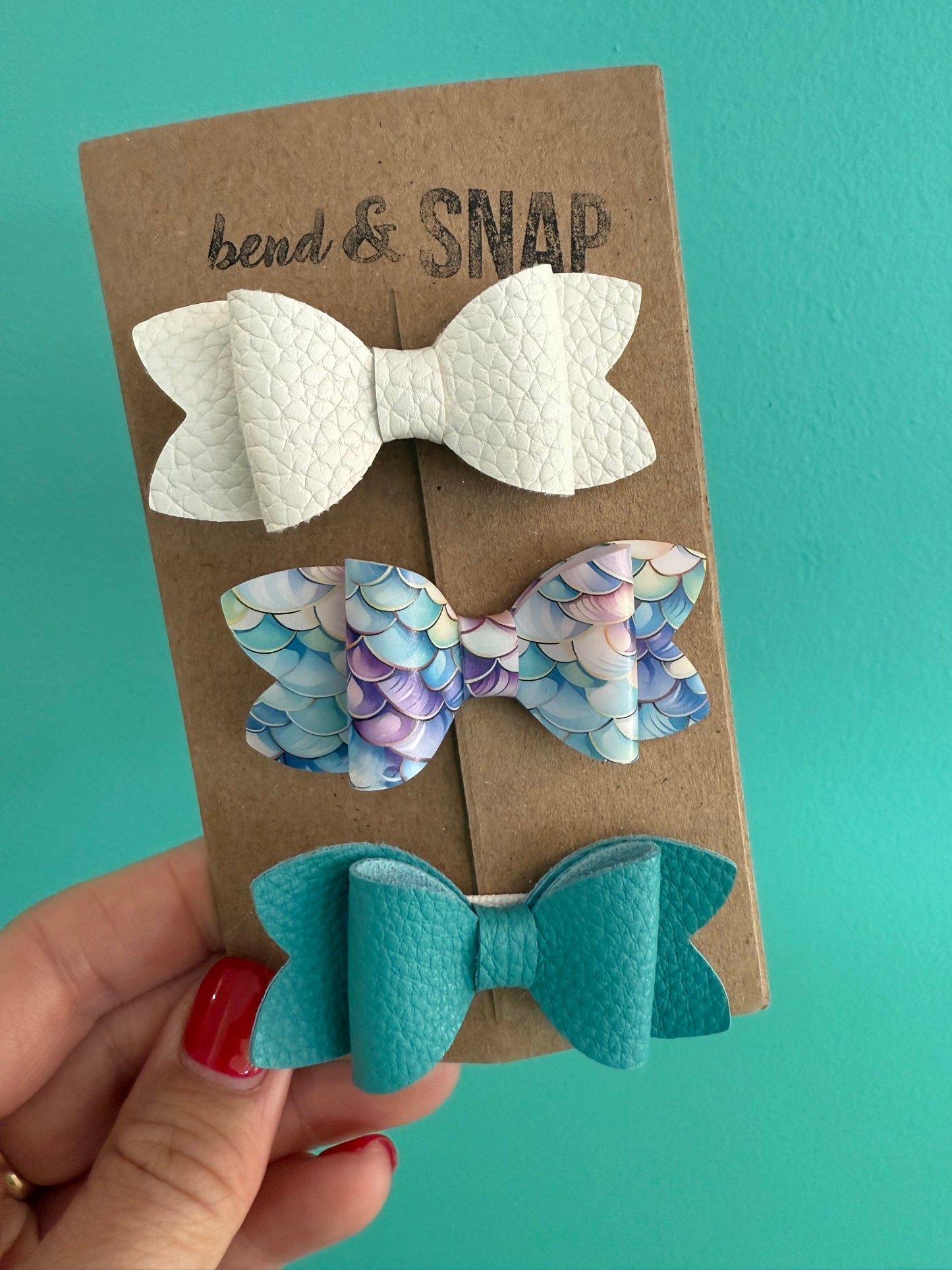 Mermaid-White-Teal 3 Pack