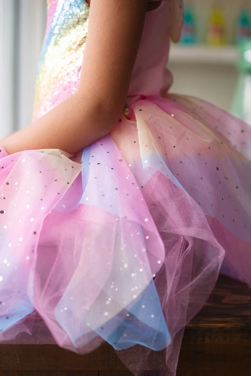 Rainbow Fairy Dress & Wings (3-4 Years)