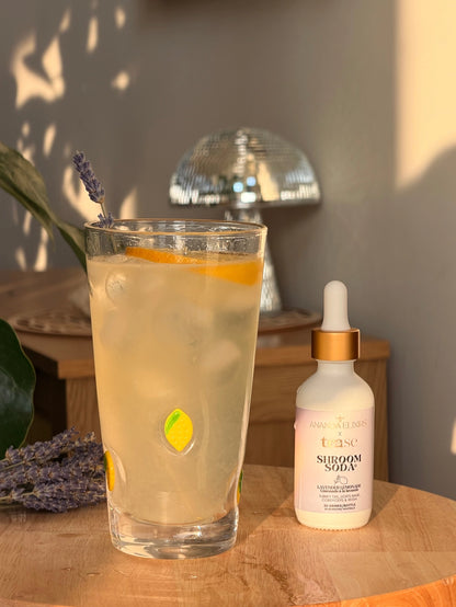 Lemon Lavender Shroom Soda