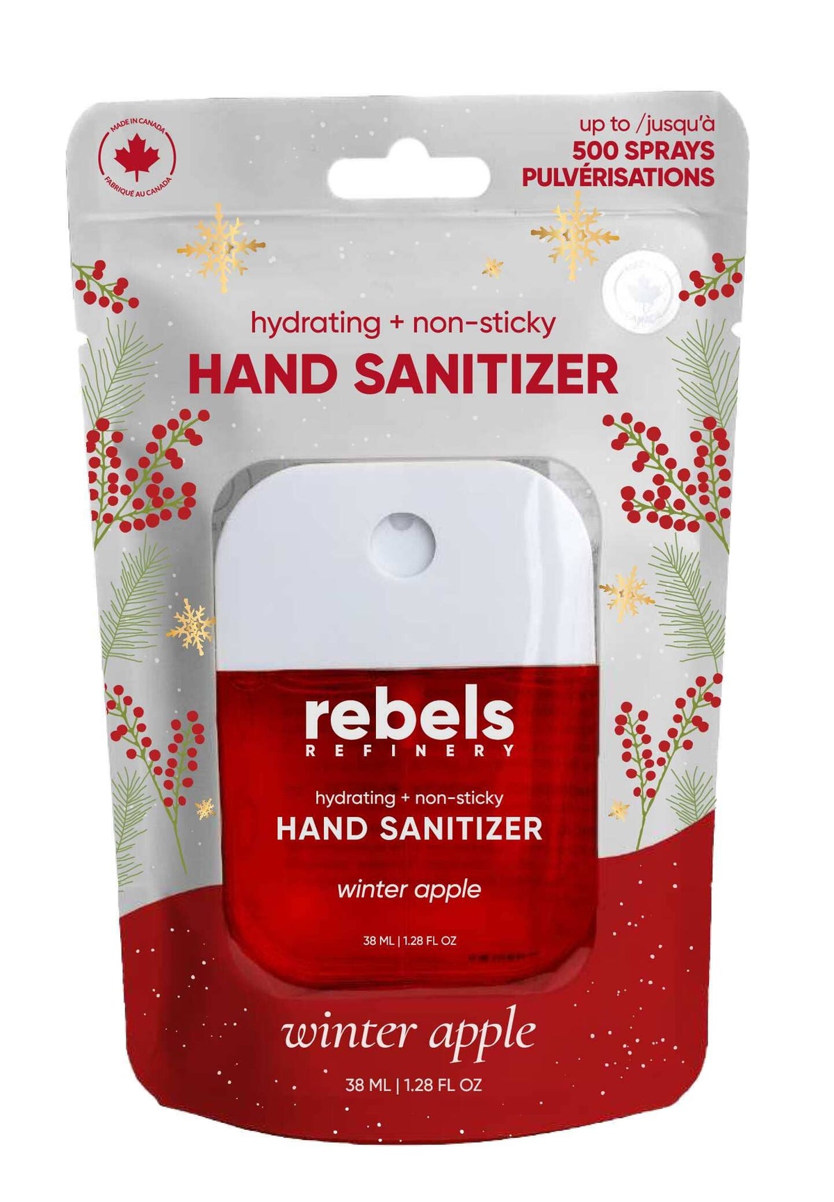 Winter Apple Pocket Hand Sanitizer