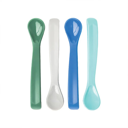 Silicone Spoon 4PK - Green Grey Blue