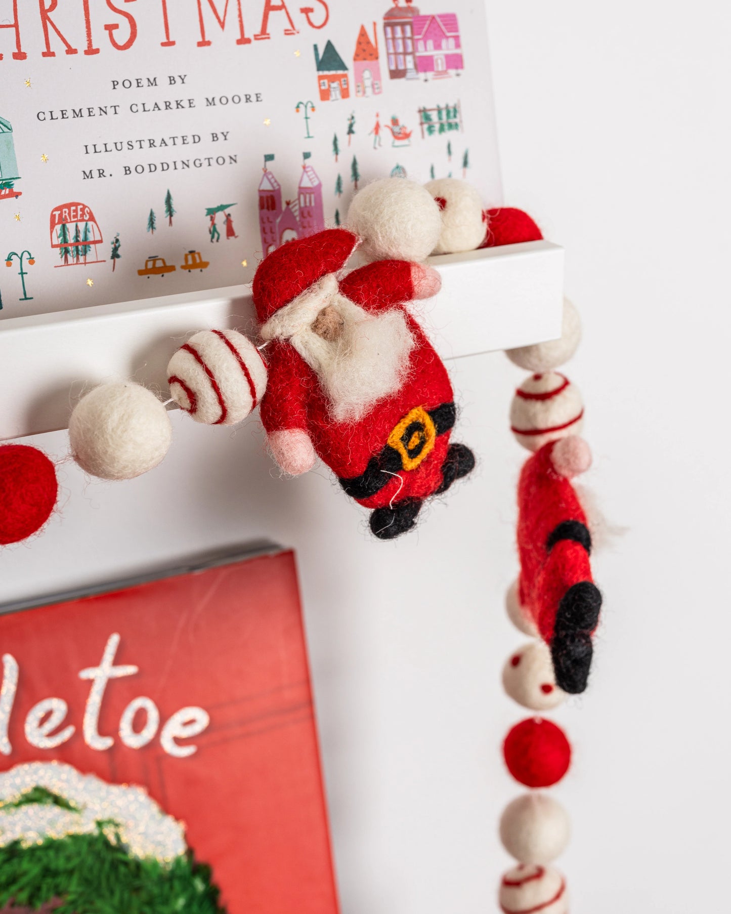 Jolly Santa Christmas Felt Garland