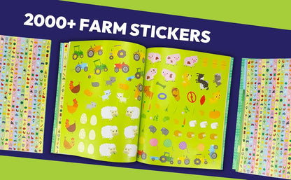 Totally Awesome 2000 Stickers Busy Farm Activity Book