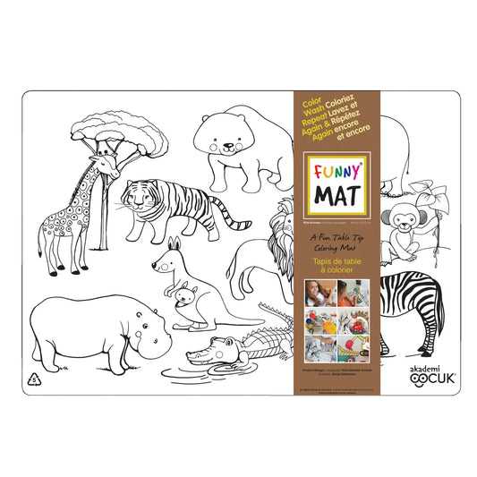Wild Animals Colouring Mat