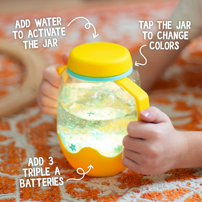 Ladybug Coral Light Up Sensory Jar