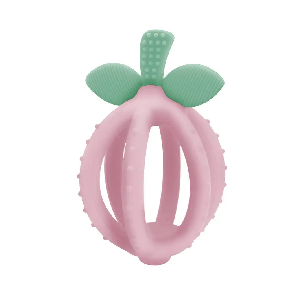 Pink Lemon Teething Ball Baby Teether