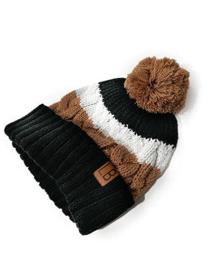 Nutmeg Chunky Pom Beanie