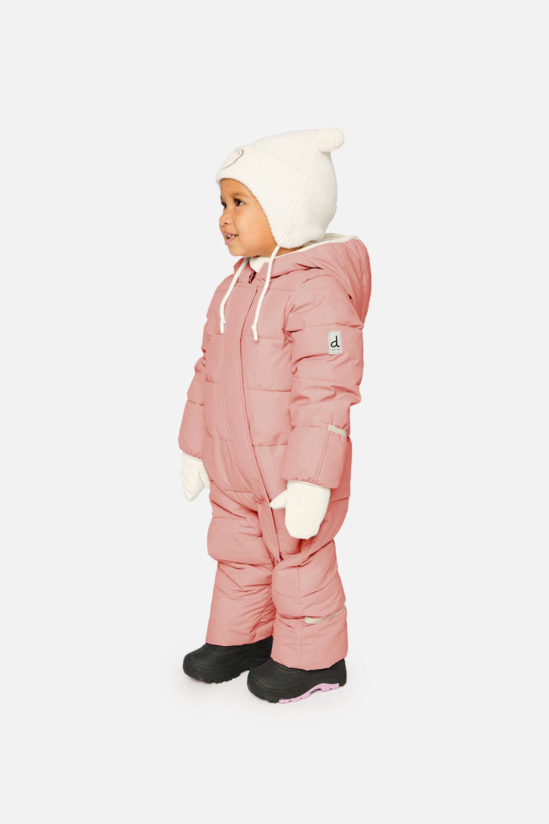 Baby Cloud One Piece Snowsuit Pale Dusty Pink: 9m