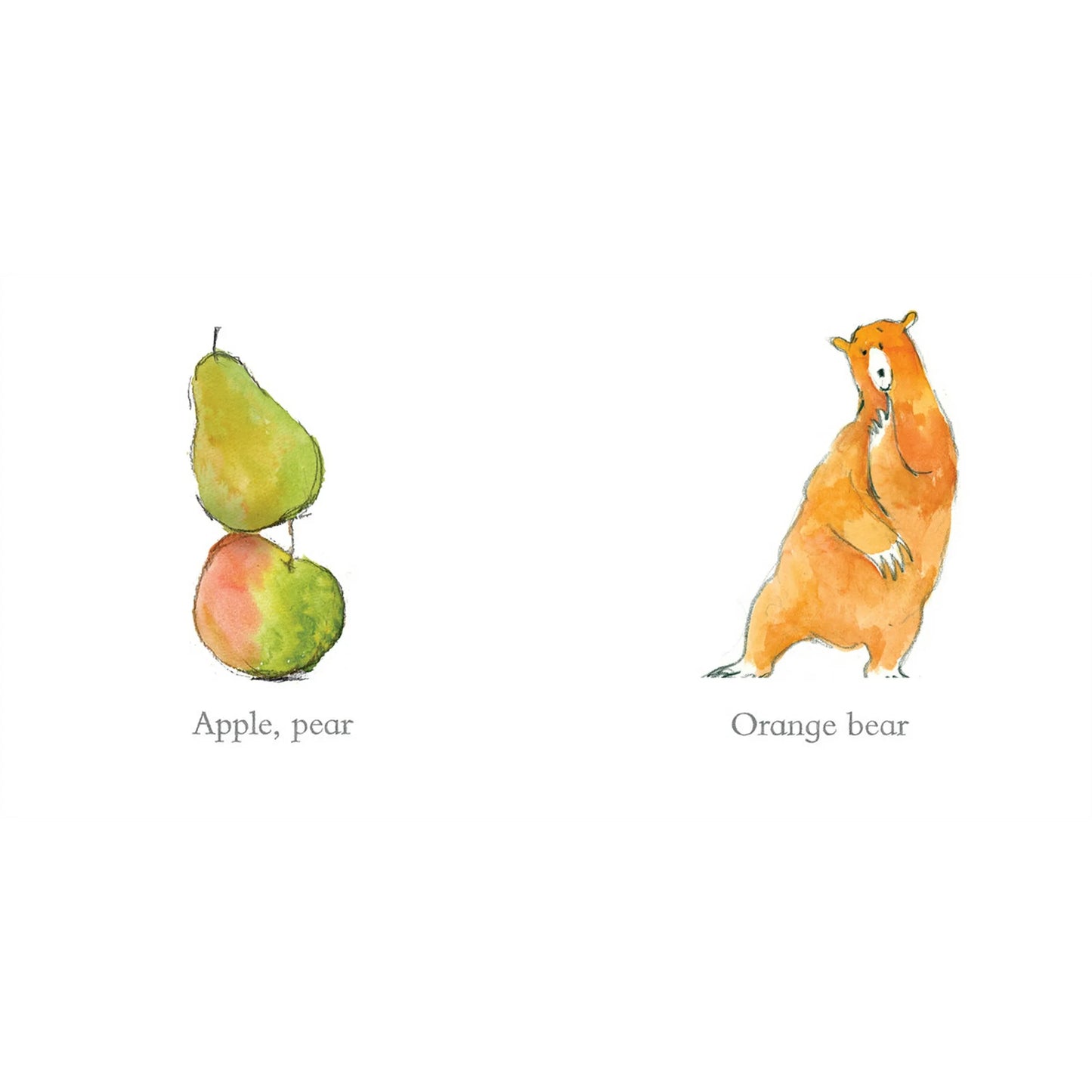 Orange Pear Apple Bear