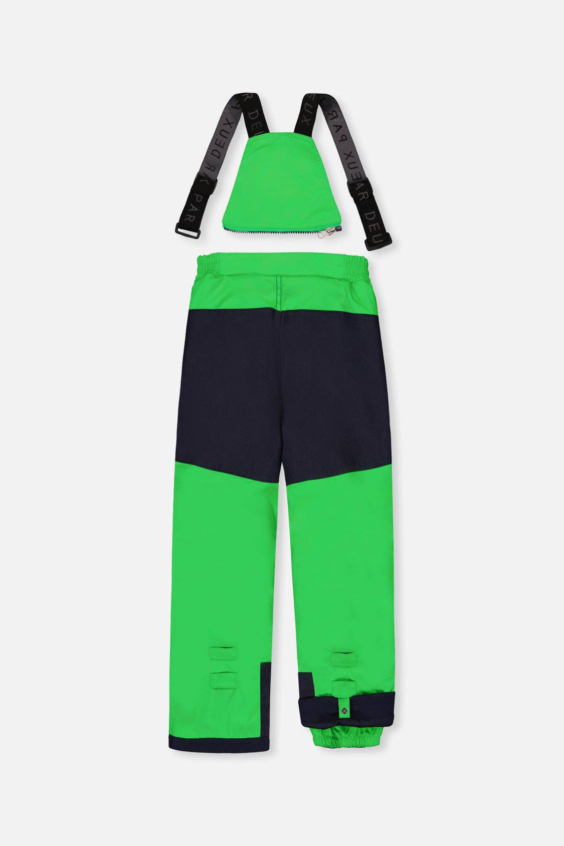 Two Piece Play Snowsuit Royal Blue And Green Colorblock
