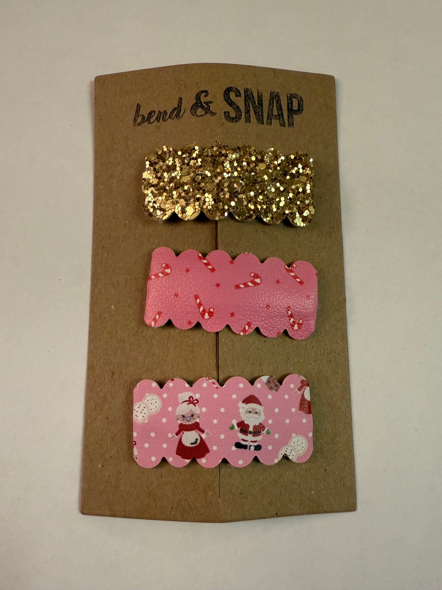 3 Pack Holiday Snap Clips