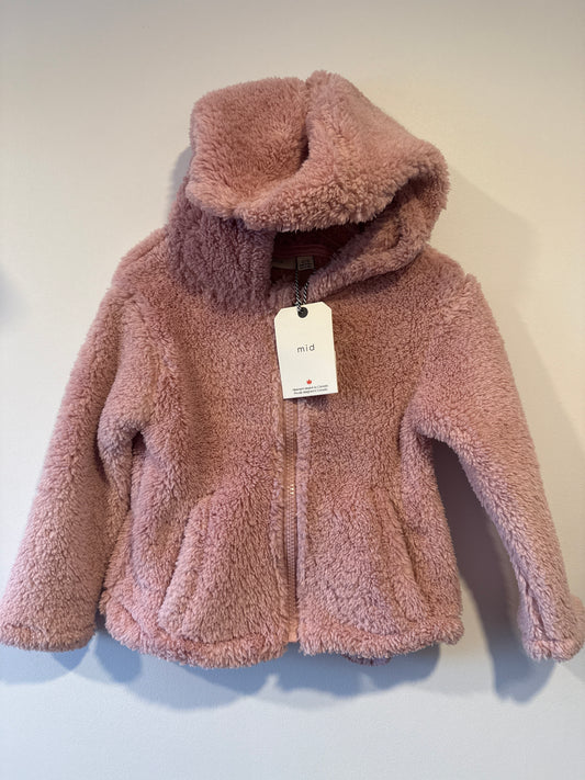 Blush Pink Plush Zip Up