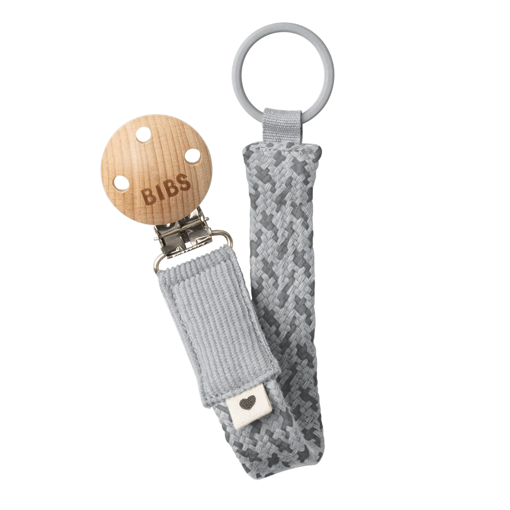 Pacifier Clip - Cloud/Iron