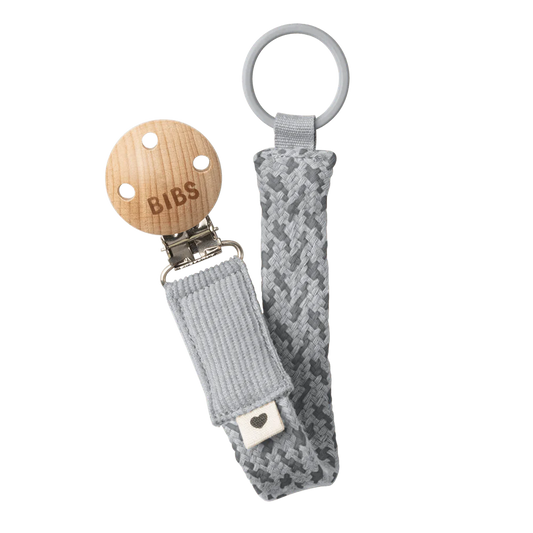 Pacifier Clip - Cloud/Iron