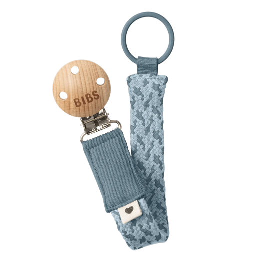 Pacifier Clip - Petrol/Baby Blue