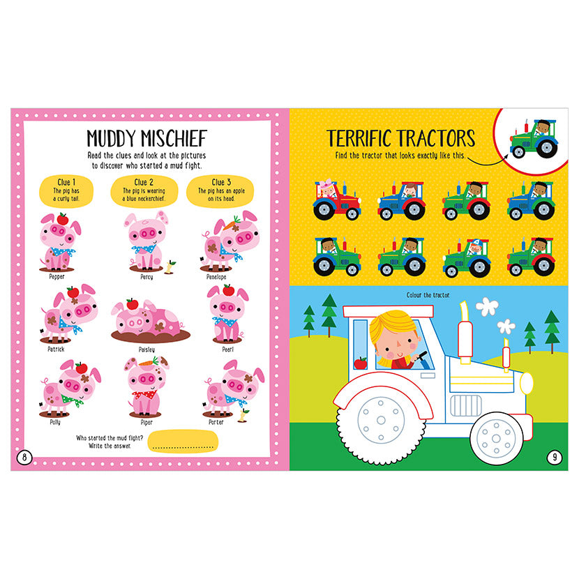 Balloon Stickers Farmyard Activity Book